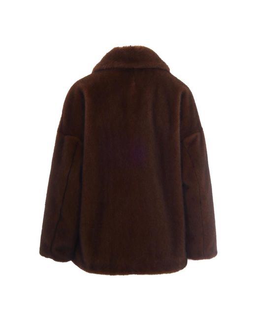 Herno Brown Faux Fur & Shearling Jackets