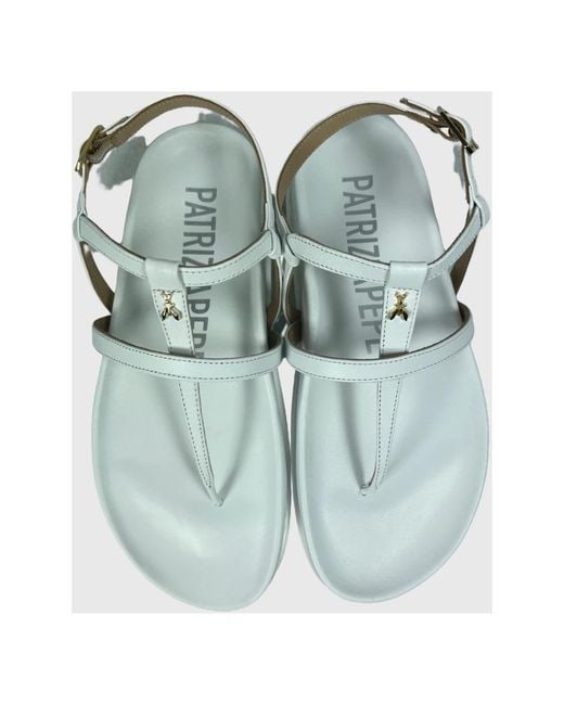 Patrizia Pepe Blue Flat Sandals