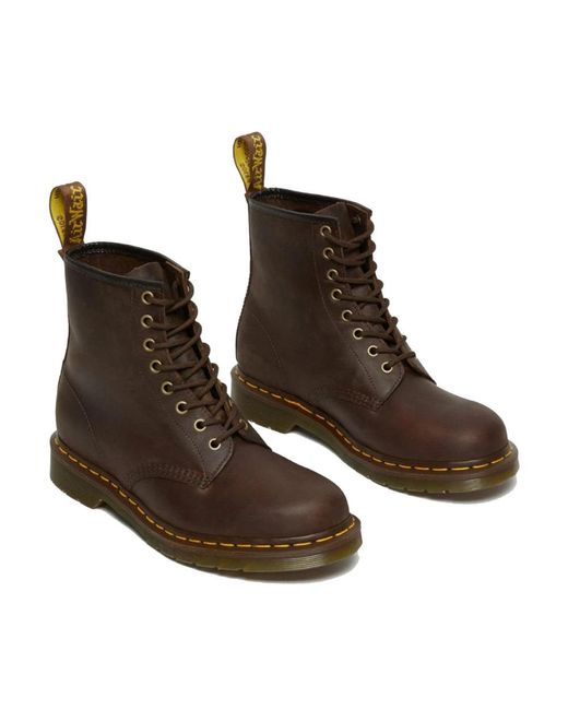 Dr. Martens Brown Lace-Up Boots for men