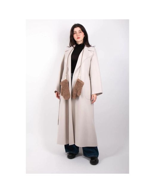 Max Mara Natural Belted Coats