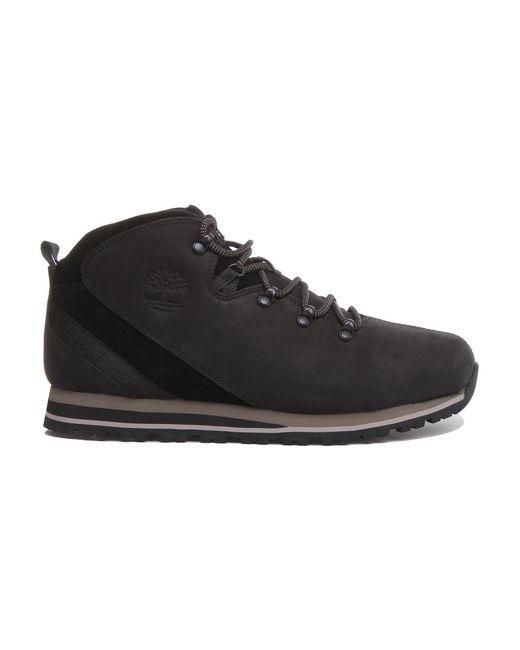 Timberland Black Lace-Up Boots for men