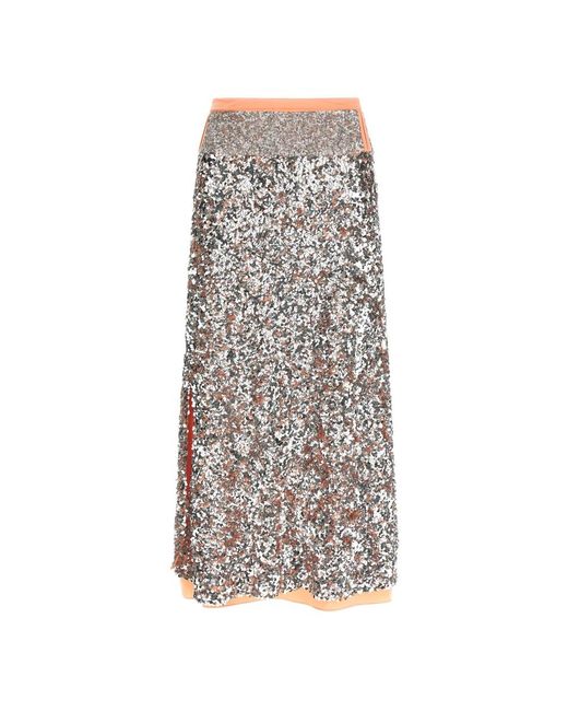 Rabanne Gray Maxi Skirts