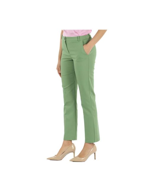 Emme Di Marella Green Slim-Fit Trousers