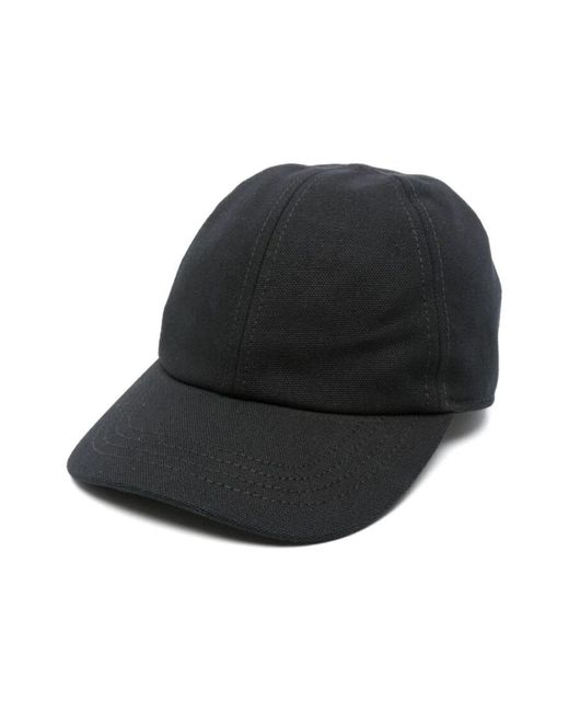 Gorra de lona de algodón negra attico The Attico de color Black