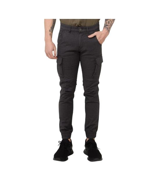Gas Tapered Broeken in het Black voor heren