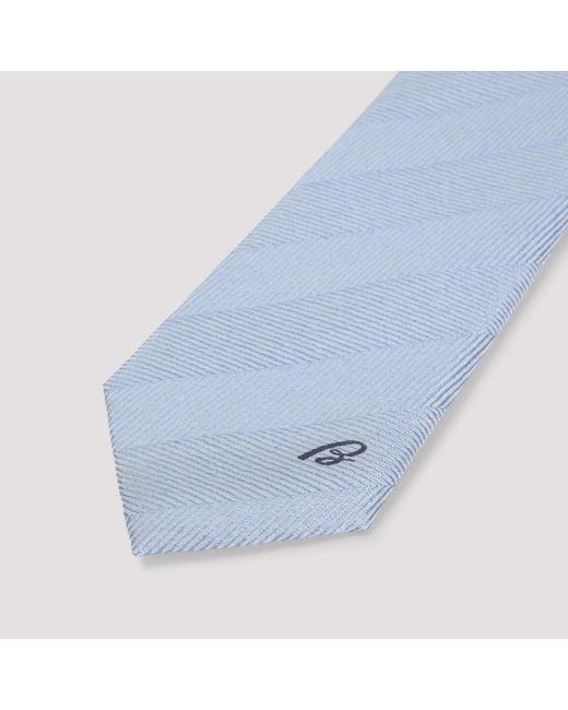 Brioni Blue Light Standard 7X150 Silk Tie for men