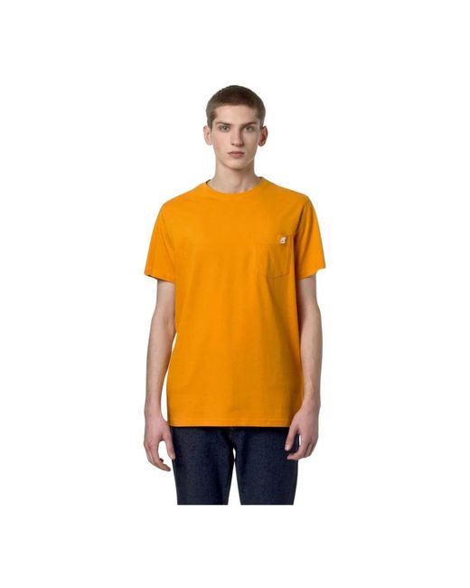 K-Way Orange T-Shirts for men