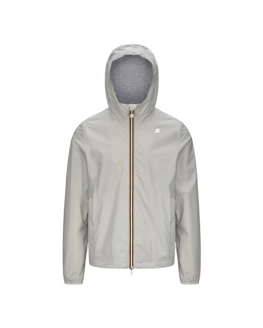 K-Way Gray Light Jackets for men
