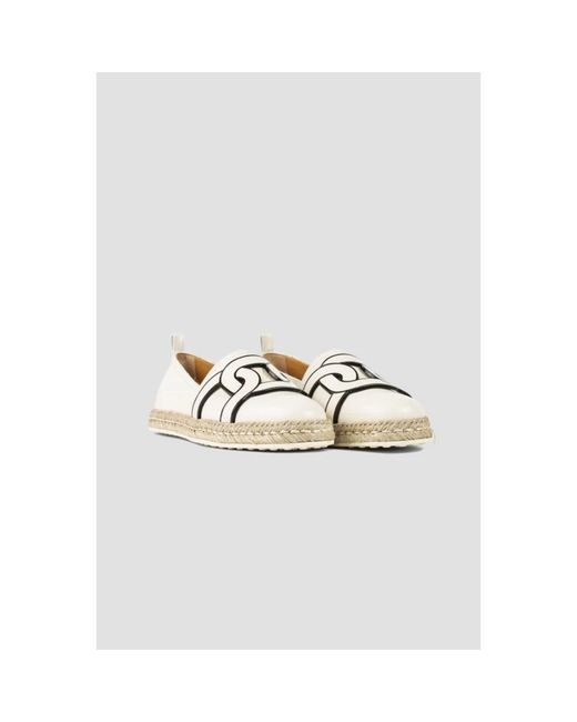 Tod's White Espadrilles