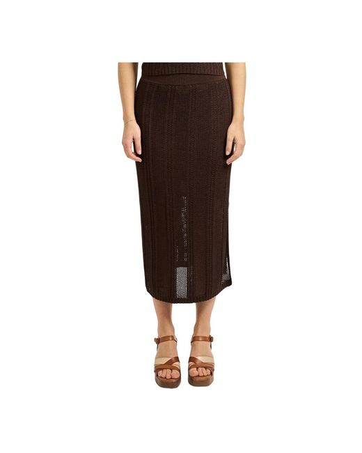 Pennyblack Brown Midi Skirts