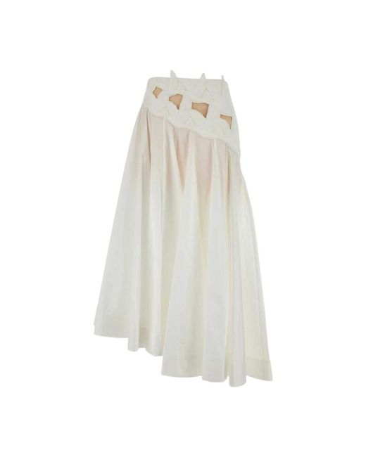 Zimmermann White Midi Skirts