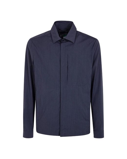 Herno Shirt Jacket Functional in Blue für Herren