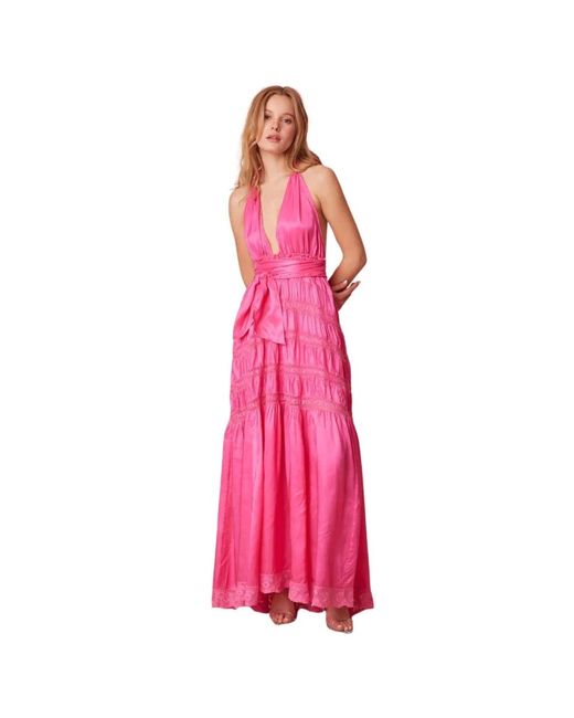 LoveShackFancy Pink Maxi Dresses