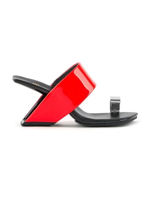 United Nude Red Heeled Mules