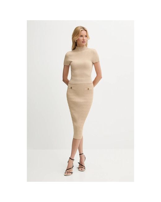 Guess Evangeline Skirt in het Natural