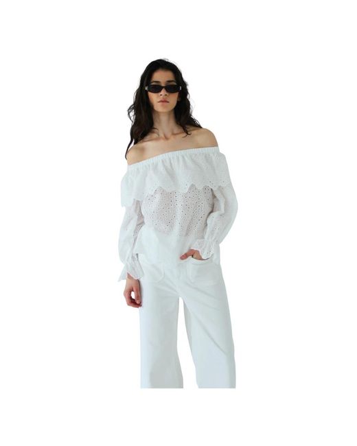 Blouses Designers Remix en coloris Blue
