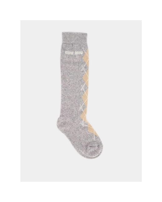 Miu Miu Gray Socks