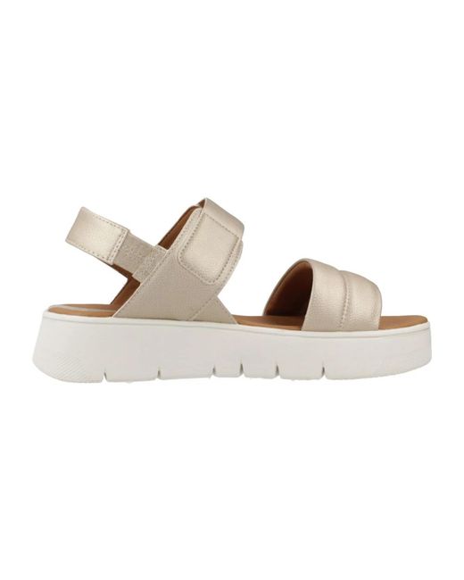 Flat Sandals di Geox in Brown