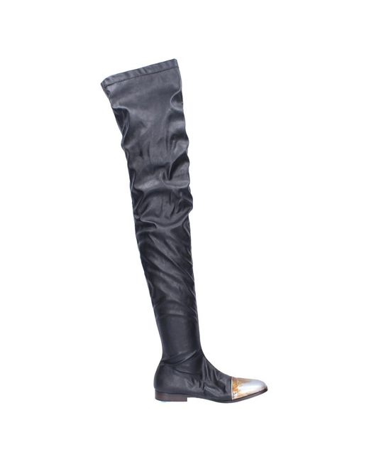 Moma Black Over-The-Knee Boots