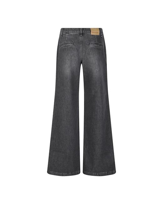 Ermanno Scervino Gray Wide Jeans