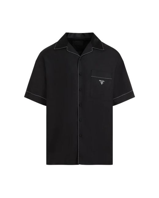 Prada Black Short Sleeve Shirts for men