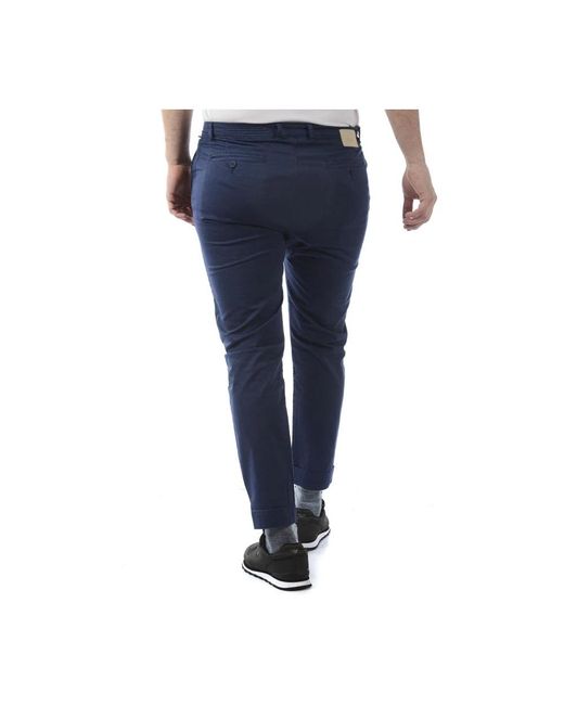 Daniele Alessandrini Blue Slim-Fit Trousers for men