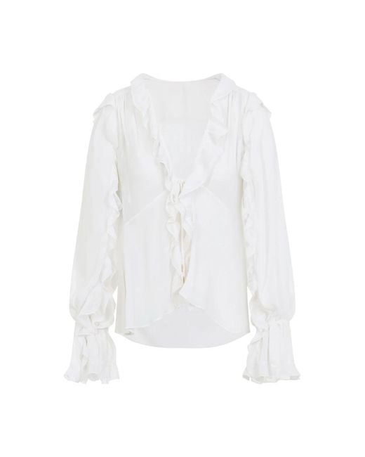 Alberta Ferretti White Blouses