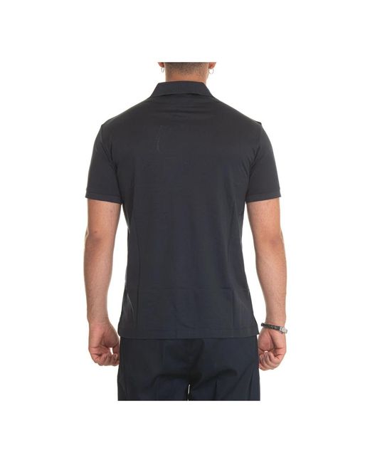 Emporio Armani Black Polo Shirts for men