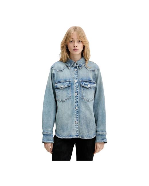 Gestuz Denim Hemden in het Blue