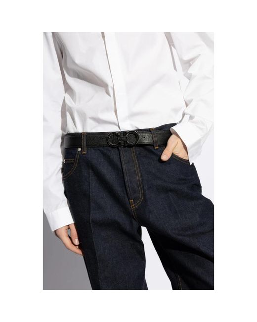 Ferragamo Black Belts for men