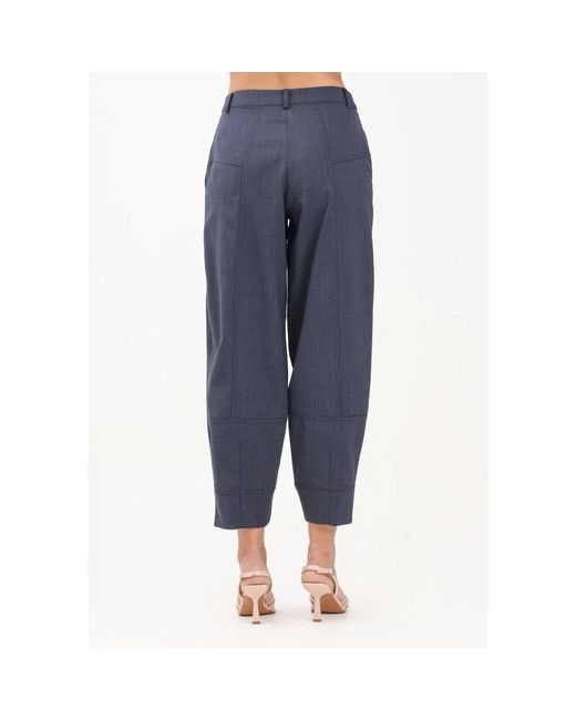 Pinko Blue Cropped Trousers