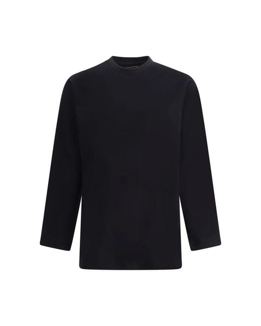 Y-3 Blue Long Sleeve T-Shirts for men