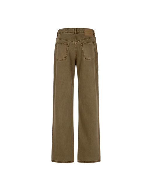 AMI Large Fit Jeans in het Green