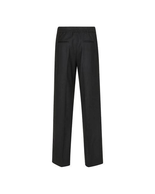 PT Torino Black Straight Trousers