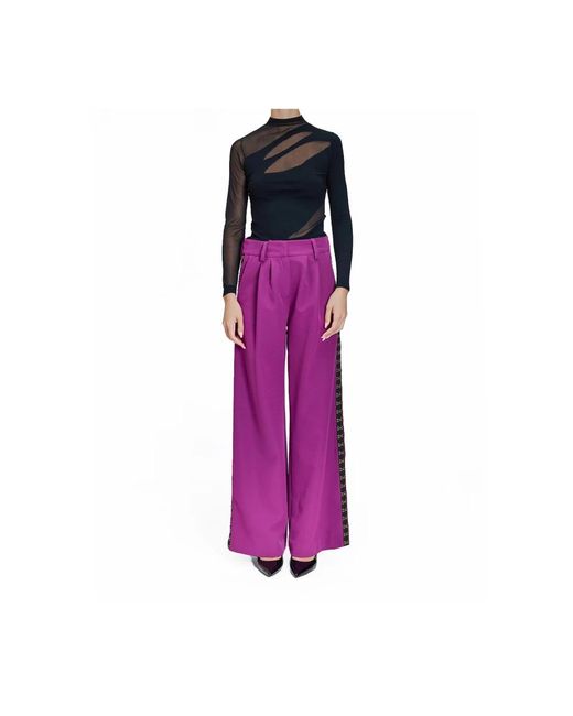 Just Cavalli Pantalone Hooks in het Purple
