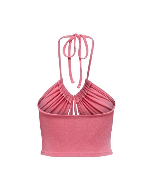 ONLY Pink Sleeveless Tops