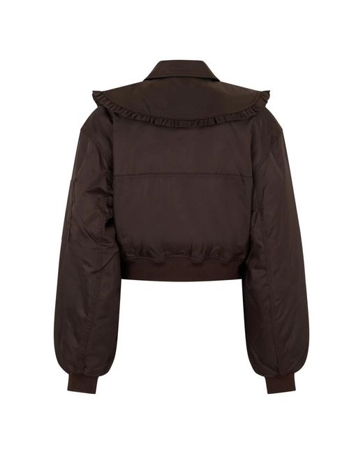 Ganni Brown Bomber Jackets