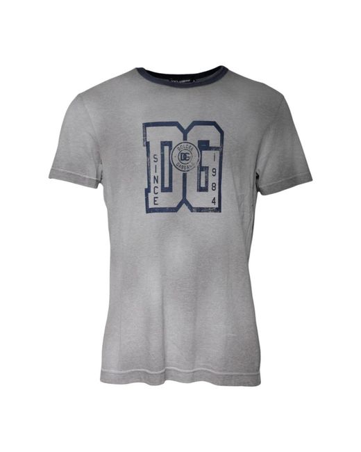 T-Shirts Dolce & Gabbana de hombre de color Gray