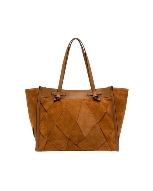 Gianni Chiarini Brown Shopping Bags
