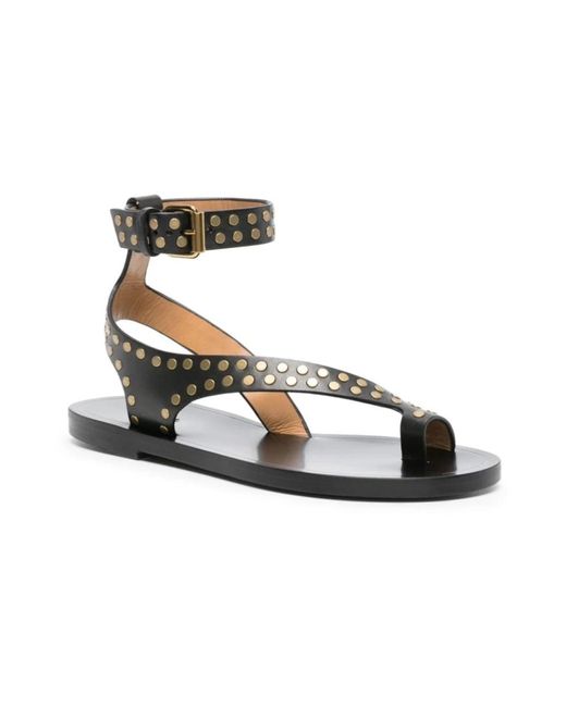 Isabel Marant Metallic Stilvolle sandalen für den sommer