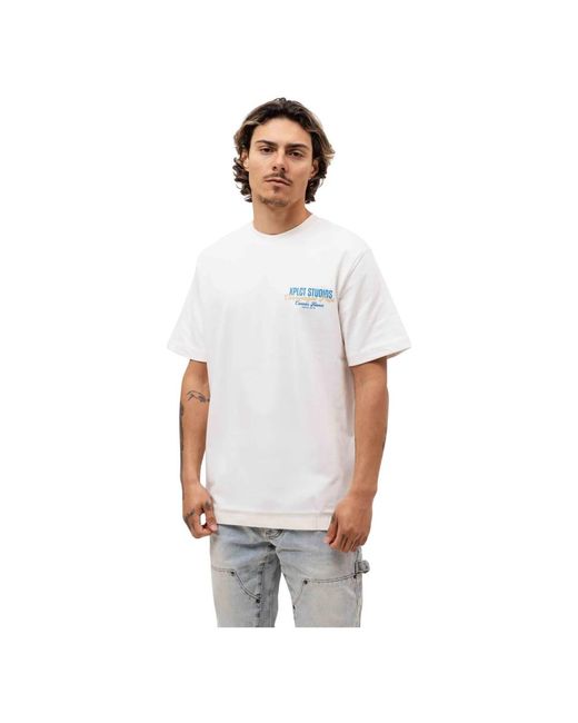 T-Shirts Xplct Studios de hombre de color White
