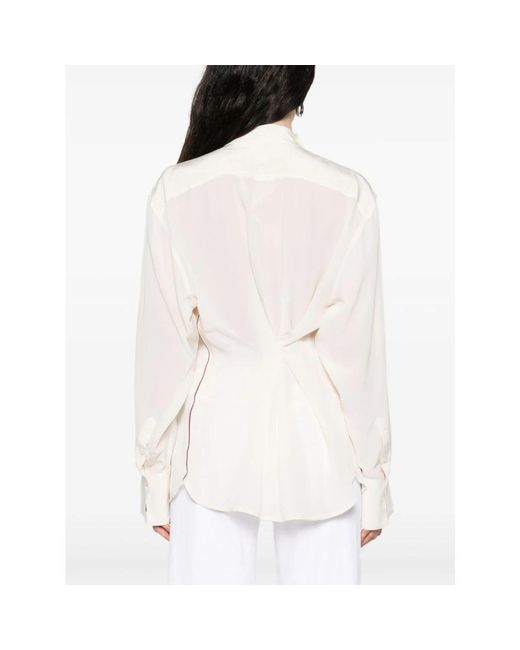 Victoria Beckham White Blouses