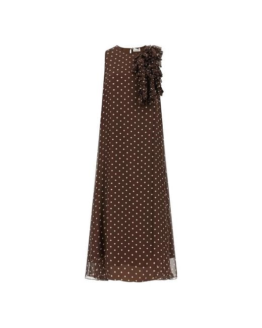 P.A.R.O.S.H. Brown Maxi Dresses