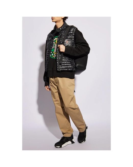 Moncler Black Vests for men
