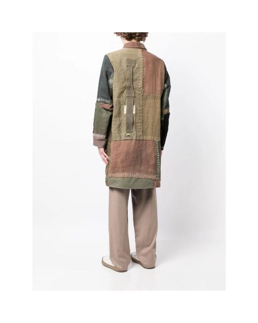 By Walid Green Single-Breasted Coats for men