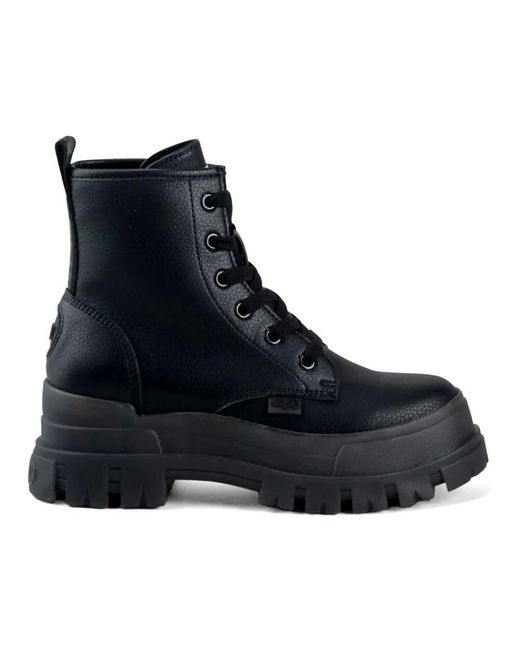 Buffalo Blue Lace-Up Boots