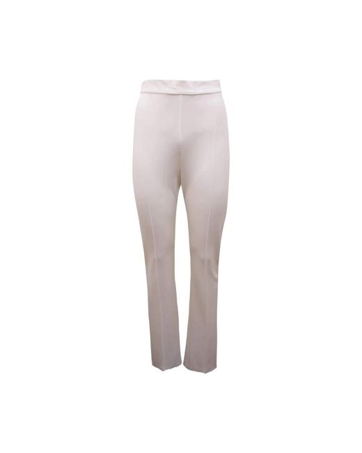Pinko Gray Slim-Fit Trousers