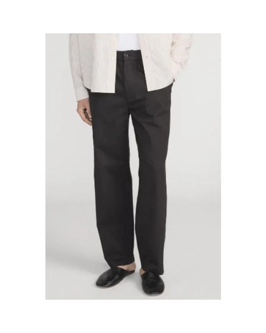 FRAME Black Wide Trousers for men