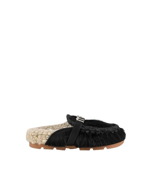 Mou Black Mules