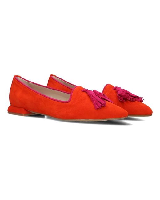 Stefano Lauran Red Slip-On Schuhe